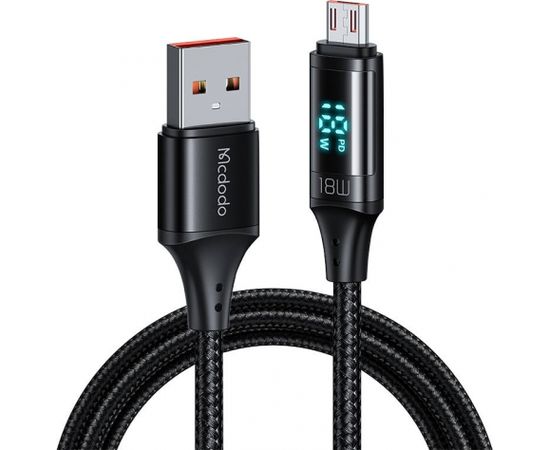 Mcdodo CA-1070 USB to Micro USB cable, 3A, 1.2m (black)