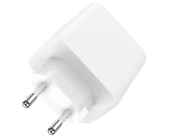 Acefast A41 wall charger, 2x USB-C + USB, GaN 65W (white)