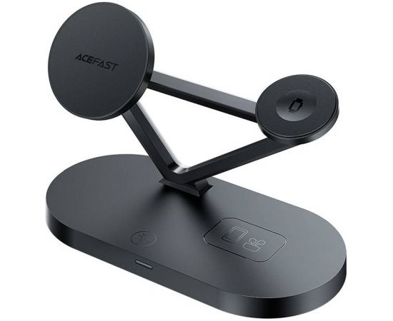 Qi 3in1 wireless charger Acefast E9 15W, MagSafe (black)