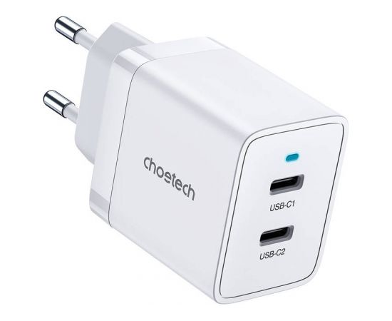 Wall Charger Choetech PD5006 2x USB-C, 40W (white)