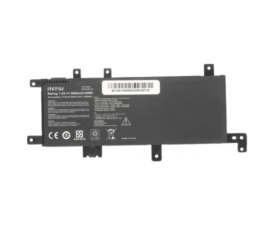 Battery Mitsu for Asus F542 3800 mAh (29Wh) 7.6 - 7.4 Volt