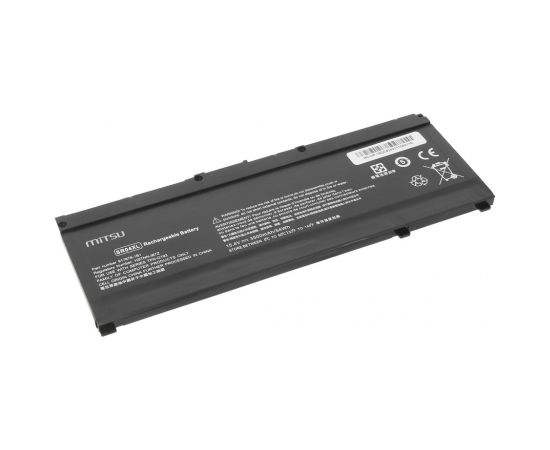 Battery Mitsu do HP Omen 15-DC 3500 mAh (54 Wh) 15.4 Volt Portatīvo datoru baterijas