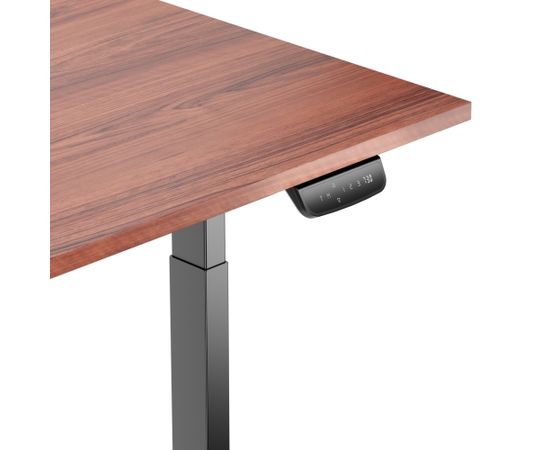 Height Adjustable Table Up Up Bjorn Black, Table top L Dark walnut