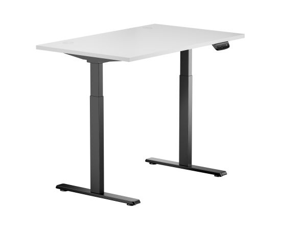 Height Adjustable Table Up Up Bjorn Black, Table top M White