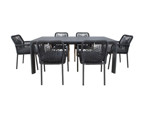 Garden furniture set CARVES table and 6 chairs