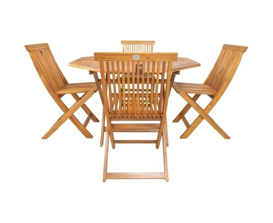 Dārza mēbeļu komplekts FINLAY galds un 4 krēsli 13181