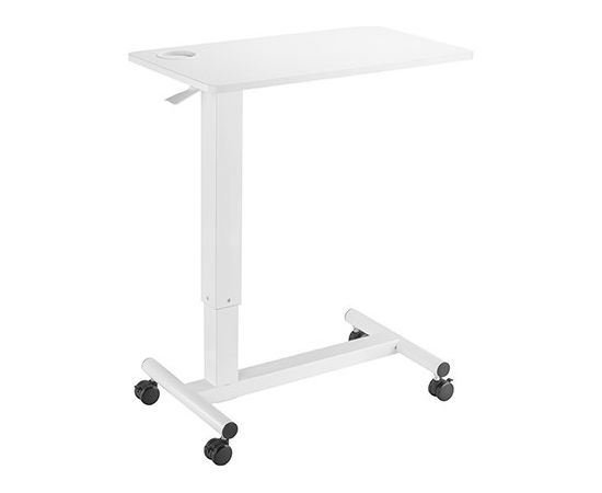 Up Up Forseti Adjustable Height Table, White