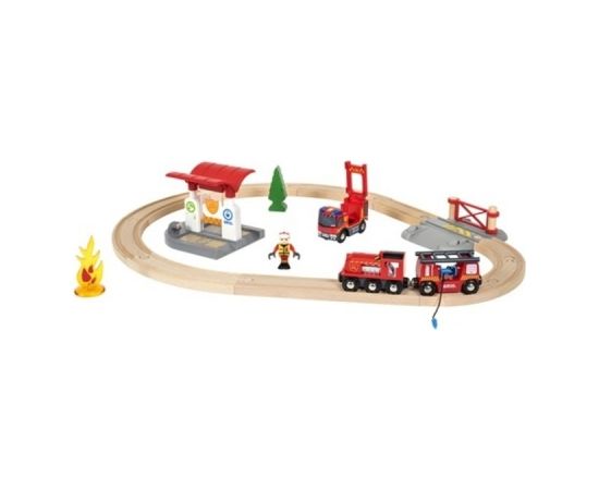 Unknown BRIO RAILWAY firefighter set, 33815000