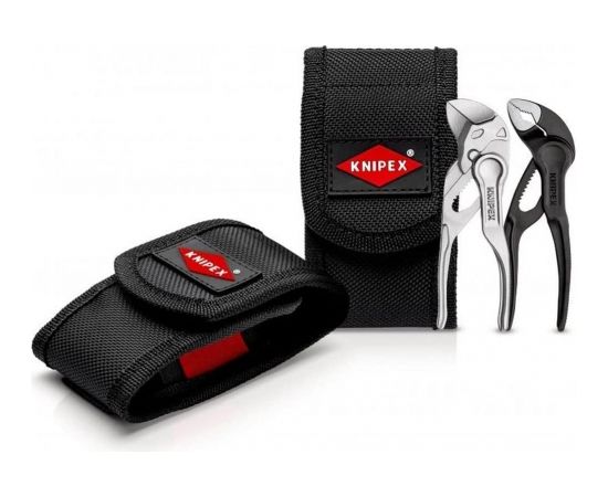 KNIPEX pliers set XS with bag, 2 pieces (black, in tool belt bag)
