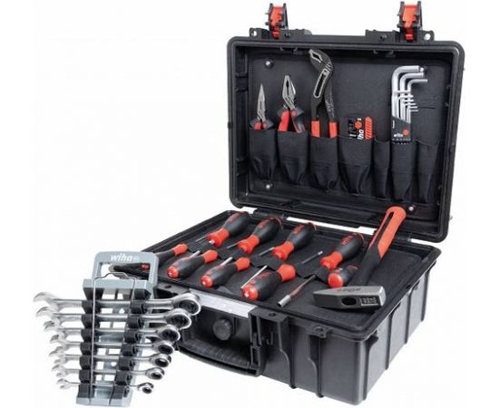 Wiha Tool Case Basic Set L mechanic 46pc - 45256