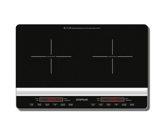 G3ferrari G3 Ferrari Dinamiko Duo Black Countertop 56 cm Zone induction hob 2 zone(s)