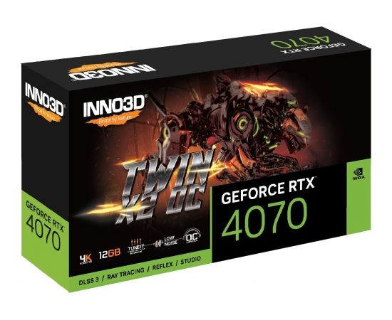 INNO3D GeForce RTX 4070 TWIN X2 OC DLSS 3 graphics card