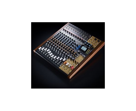 Tascam MODEL 16 audio mixer 16 channels 20 - 30000 Hz Black, Gold, Wood