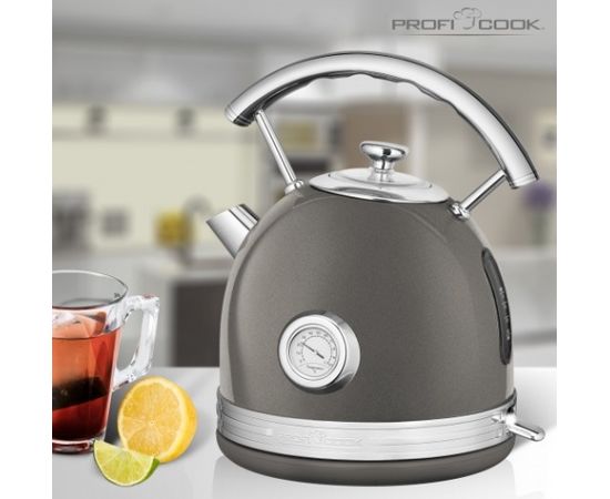 ProfiCook PC-WKS 1192 electric kettle 1.7 L 2200 W Anthracite, Silver