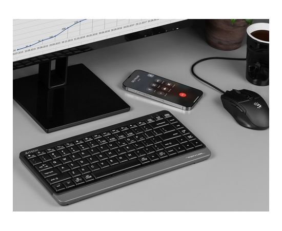 Keyboard A4TECH FSTYLER FBK11 2.4GHz+BT Black and grey A4TKLA47124