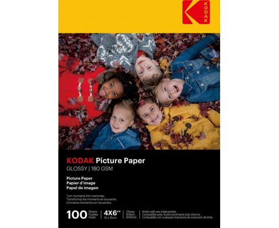 Kodak 180gsm 9.1mil Glossy 4/6x100