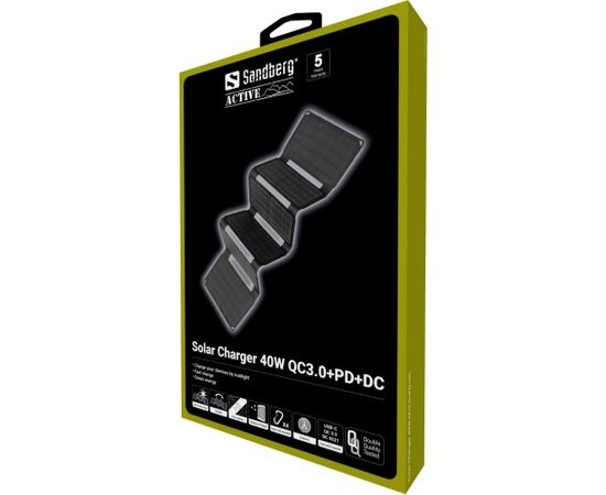 Sandberg 420-67 Solar Charger 40W QC3.0+PD+DC