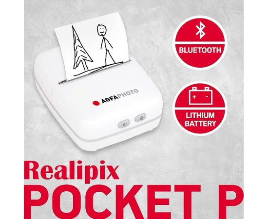 AgfaPhoto Realpix Pocket Printer white APOCPWH