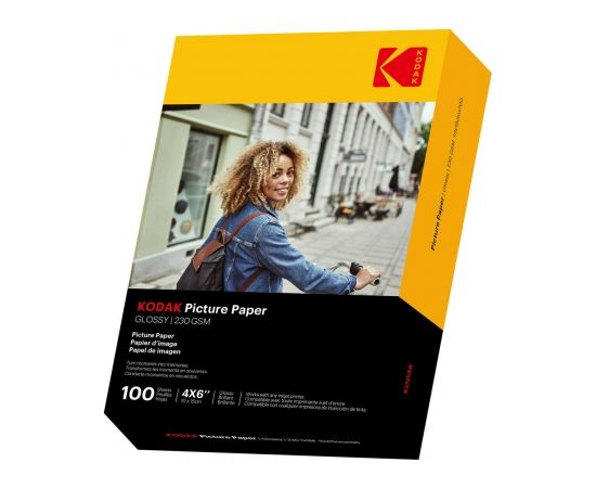 Kodak Picture Paper 230g 11.8 mil Glossy 4/6x100 (9891164)