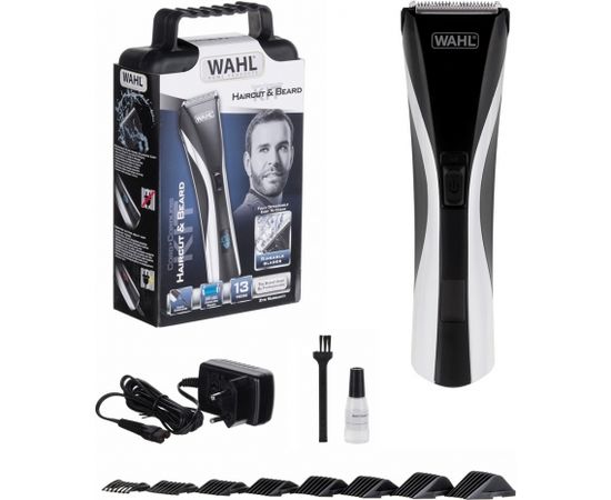 Wahl 09697-1016 beard trimmer Black, Satin steel Matu, Bārdas, Ķermeņa trimmeri