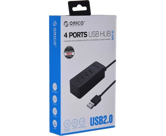 ORICO HUB USB 2.0, 4X USB-A, ACTIVE, OTG