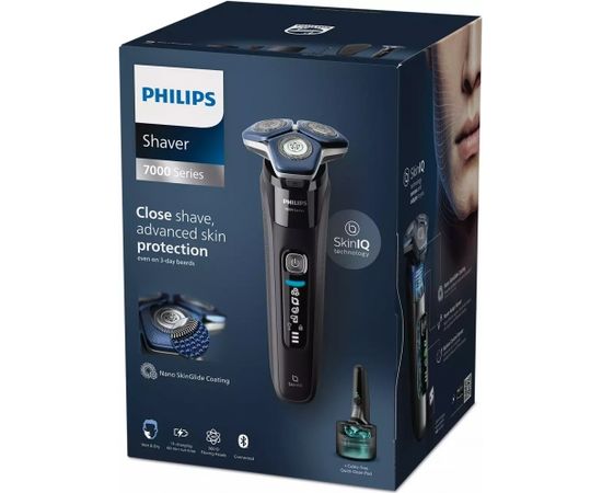 PHILIPS S7886/58 series 7000 Wet & Dry skuveklis (lādējams), melns