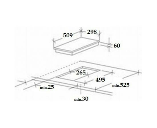 Gas hob Schlosser PGH32GCSFFD