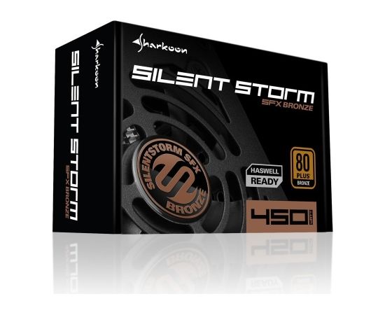 Sharkoon SilentStorm SFX Bronze 450W - 80Plus Bronze