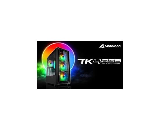 Sharkoon TK4 RGB, tower case (black, tempered glass)
