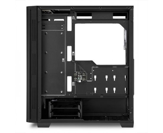 Sharkoon RGB LIT 100 tower case (black, front and side panel of tempered glass)