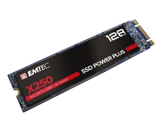 Emtec X250 SSD Power Plus 128 GB Solid State Drive (SATA 6 GB / s, M.2)