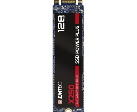 Emtec X250 SSD Power Plus 128 GB Solid State Drive (SATA 6 GB / s, M.2)