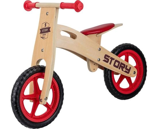 Balansa velosipēds Story Woody Koka sarkans