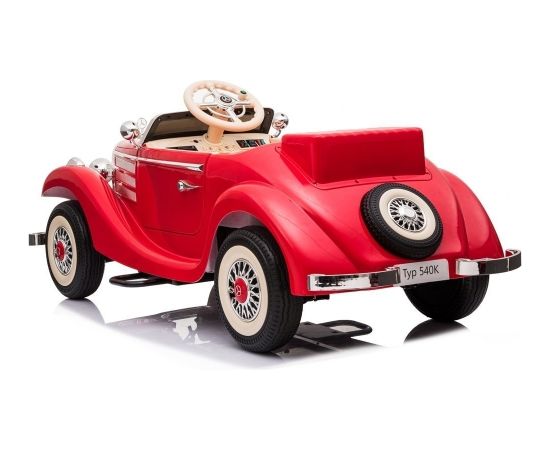 Divvietīgs bērnu elektromobilis Retro Mercedes 540K, sarkans Bērnu elektriskās automašīnas