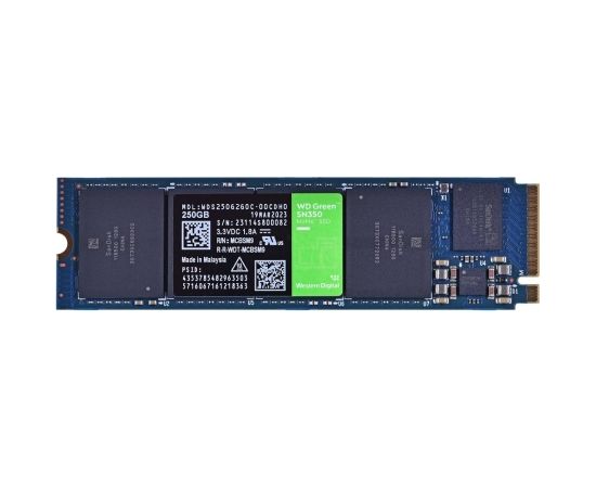 Dysk SSD WD Green SN350 WDS250G2G0C (250GB ; M.2 ; PCIe NVMe 3.0 x4)