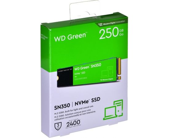 Dysk SSD WD Green SN350 WDS250G2G0C (250GB ; M.2 ; PCIe NVMe 3.0 x4)