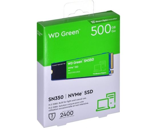 Dysk SSD WD Green SN350 WDS500G2G0C (500GB ; M.2 ; PCIe NVMe 3.0 x4)