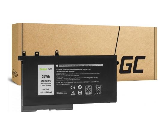 Baterija Green Cell GREENCELL Battery for Dell 3DDDG-3S1P Dell Latitude 5280 5290 5480 5490 5495 5580 5590 2900mAh 11.4V