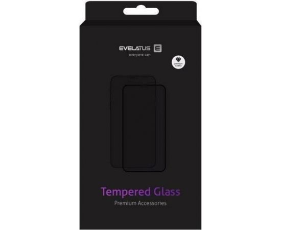 Evelatus Xiaomi Redmi A2 2.5D Full Cover Japan Glue Glass Anti-Static Black