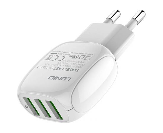 Wall charger LDNIO A3315 3USB + MicroUSB cable