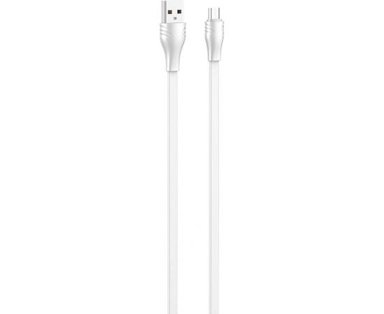 USB to Micro USB cable LDNIO LS550, 2.4A, 0.2m (white)