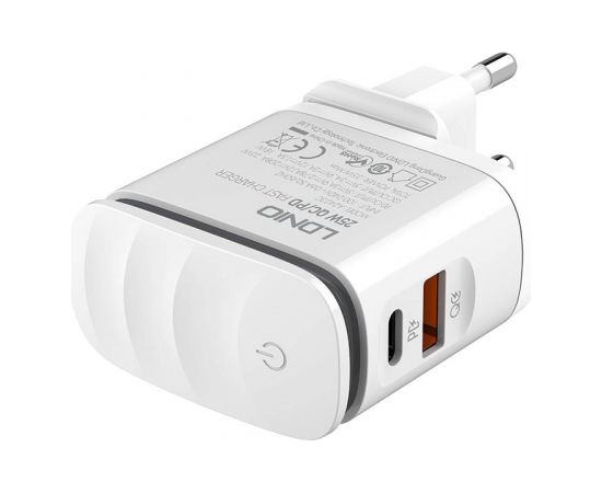 Wall charger  LDNIO A2423C USB, USB-C + MicroUSB cable