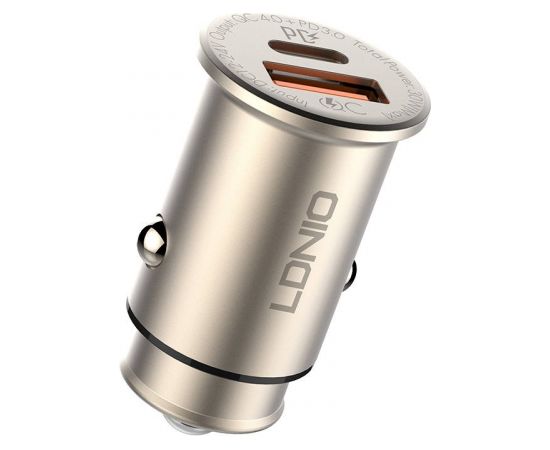 LDNIO C506Q USB, USB-C Car charger + MicroUSB Cable