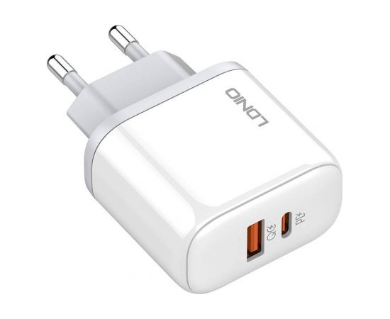 Wall charger LDNIO A2526C USB, USB-C 45W Wall + MicroUSB cable