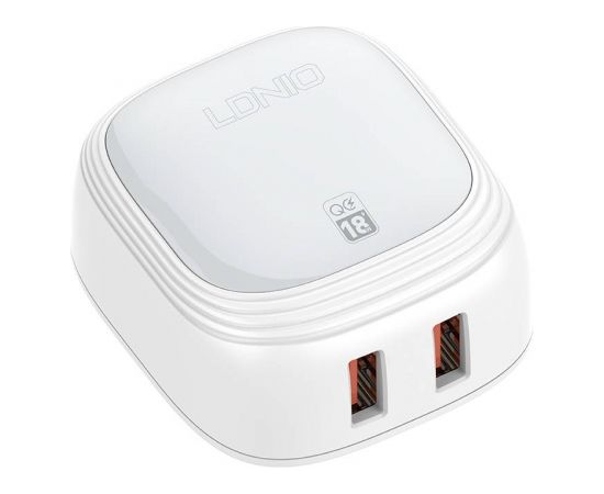 Wall charger  LDNIO A2512Q 2USB 18W + Lightning cable