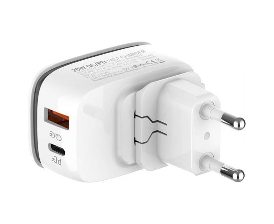 Wall charger  LDNIO A2425C USB, USB-C + USB-C - Lightning cable