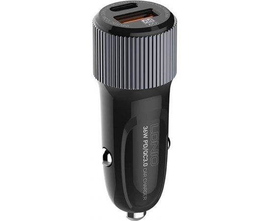 LDNIO C510Q USB, USB-C Car charger + USB-C - USB-C cable