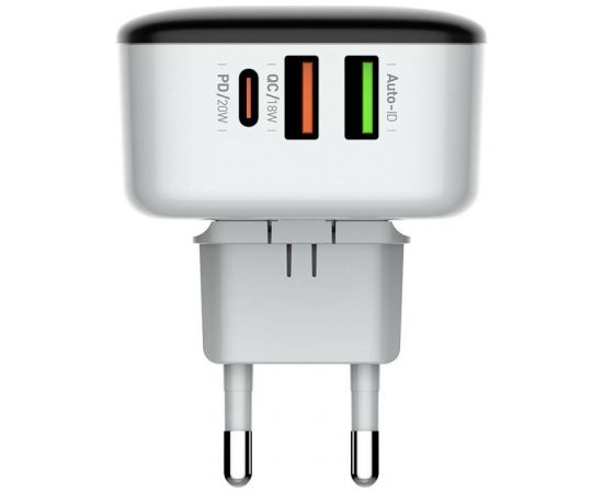 Wall charger LDNIO A3513Q 2USB, USB-C 32W + USB-C - Lightning cable