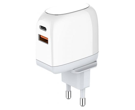 Wall charger  LDNIO A2522C USB, USB-C 30W + USB-C - Lightning cable