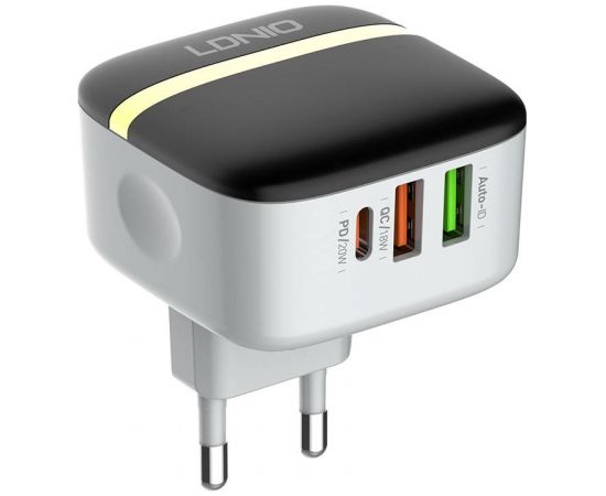 Wall charger LDNIO A3513Q 2USB, USB-C 32W + USB-C cable
